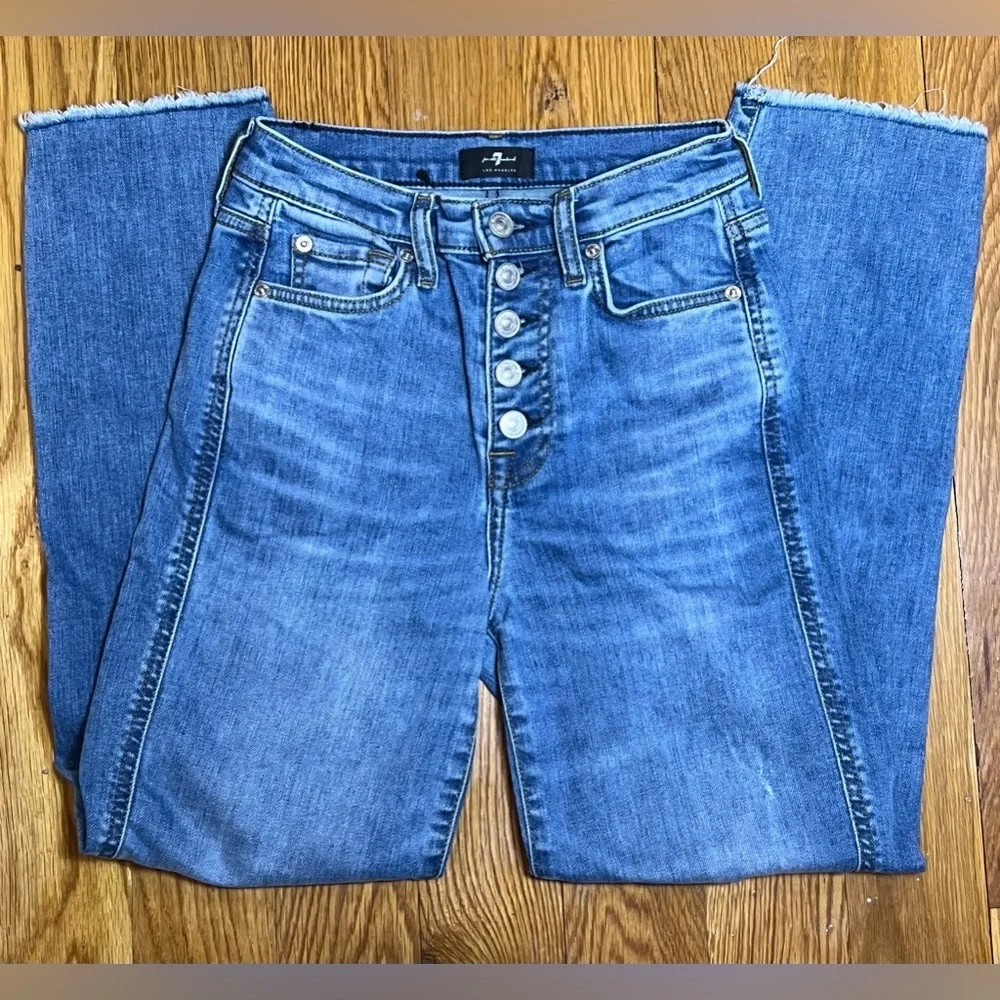7 FOR ALL MANKIND Cropped Straight Jeans